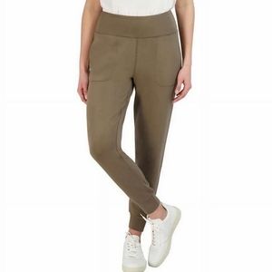Sage Ladies' Pull On Jogger Pants, Brown 